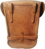 old leather motorcycle bag 
